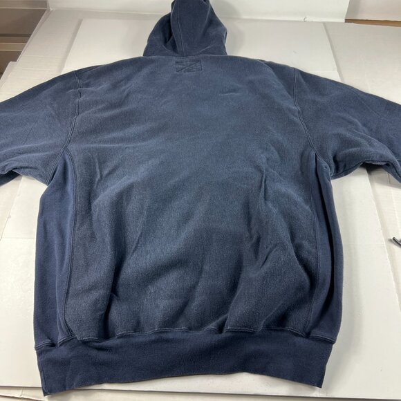 Y2K Steve & Barry's Michigan Wolverines Sweatshirt Extra Large Blue Faded Hoodie - Picture 11 of 16